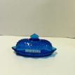 #CB20-18-FENTON COLONIAL (AZURE) BLUE HOBNAIL COVERED OVAL BUTTER DISH $49.95