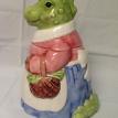#CJRHINO10-2 MRS. RHINO COOKIE JAR #2 1993 TAIWAN $39.95. SALE $34.95 + S&H & IN