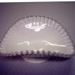 #MGF50-2- FENTON SILVER CREST PETTICOAT LOW-FTD. BANANA BOWL SALE $79.95 + S&H 