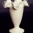 #MGF10-6 FENTON SILVER CREST MILK GLASS 6 1/4" VASE SALE $59.95 + S&H & INS.