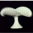 #MGF25-1-FENTON SILVER CREST PETTICOAT TALL FOOTED BANANA BOWLSALE $79.95 + S&H
