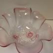 #FPM30-11 FROSTED PINK MIST SILK LG. BOWL 11 IN.W X 4 1/4 IN.H $49.95 + S&H 7 IN