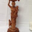 #HCIS25-1 ISRAEL HAND CARVED STATUE OF WOMAN & (3) CHILDREN $39.95 + S&H & INS..
