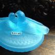 #FSBM-26B FROSTED SKY BLUE MIST COVERED DOVE DISH $49.95 + S&H & INS.