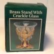 #BSCG5-1 ANGEL BOWL IN BRASS STAND W/CRACKLE GLASS $19.95. SALE $14.95 + S&H & I