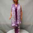 MS-SHEREE MY SIZE DESIGNER BARBIE-PURPLE STRAIGHT GOWN
